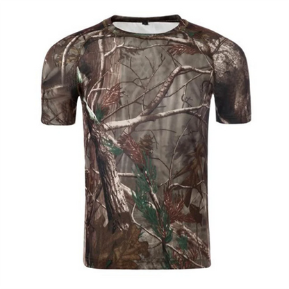 Mens  Breathable Short Sleeve T-Shirt Quick-Dry Sports Fashion
