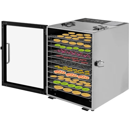 Food Dehydrator Stainless Steel Dryer Machine with Digital Temperature & Timer