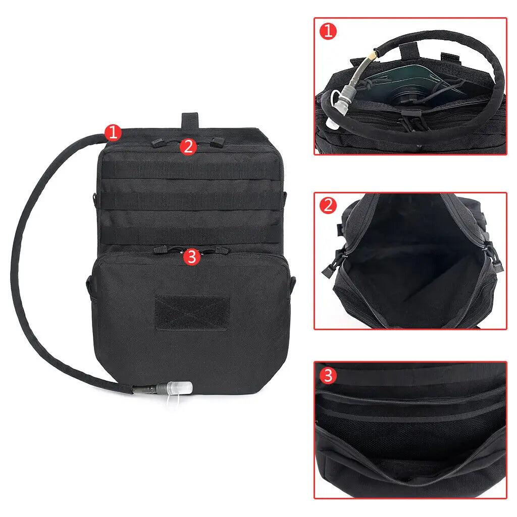 Tactical Combat Molle Bag Backpack Hydration Pouch