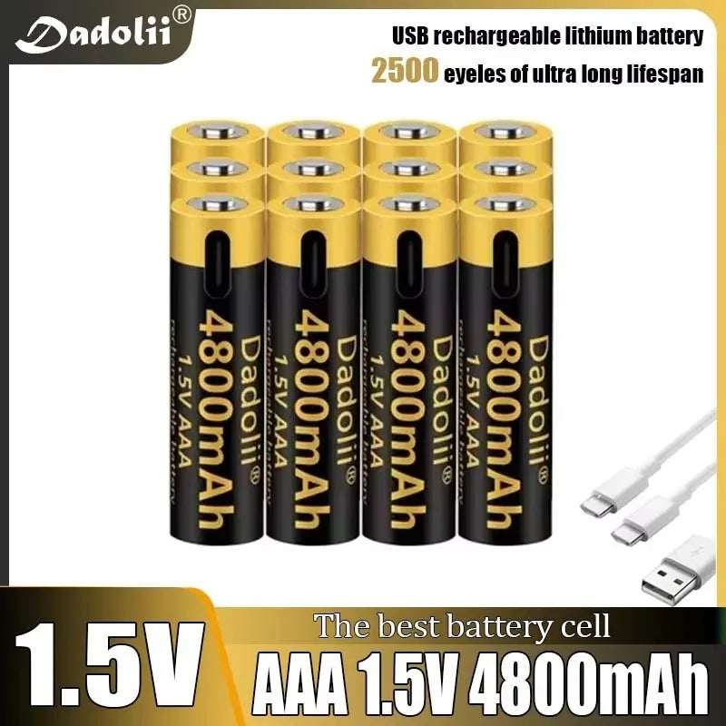 1.5V AAA  USB Rechargeable Li-ion Battery