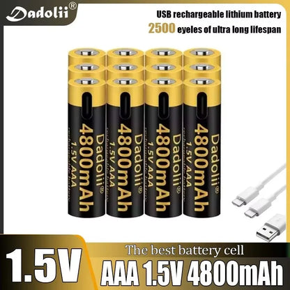 1.5V AAA  USB Rechargeable Li-ion Battery
