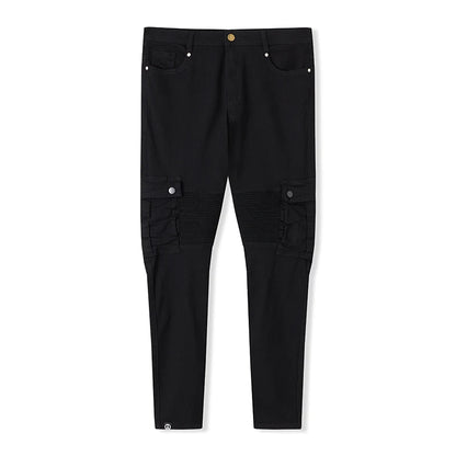 Men s Stylish Cargo Jeans with  Fit Design and Multiple Pockets