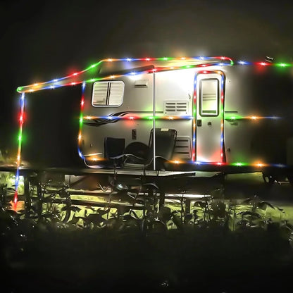 107ft300LED/73ft200LEDS Solar Rope Lights, Waterproof  8 Modes,