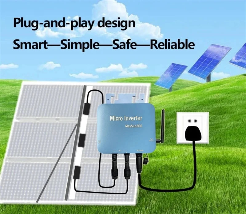 1000W Solar Inverter On Grid Micro With MC Connector WIFI Cloud Monitor 220V230V/110V120V AC