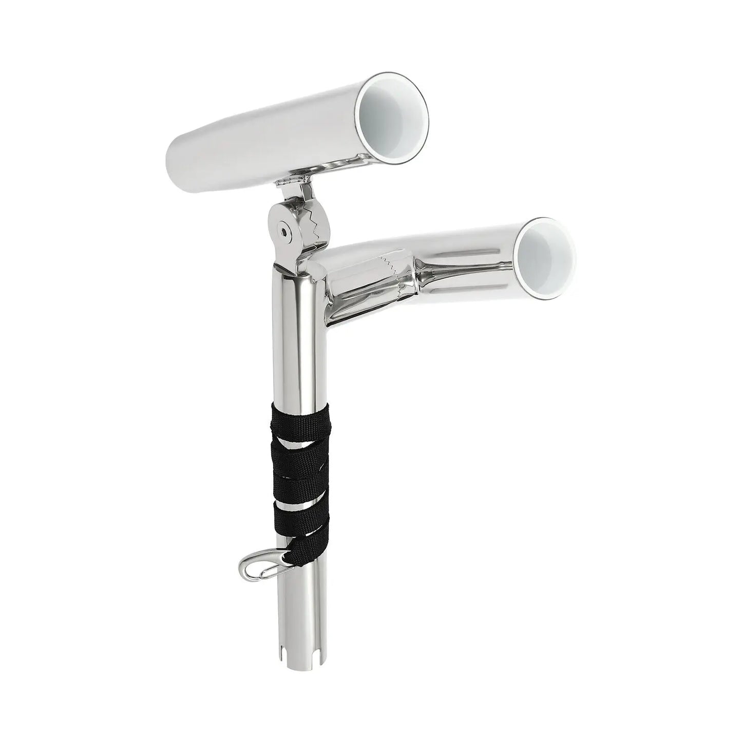 2X Boat Double Angle Fishing Rod Holder Stainless Steel Outrigger Adjustable