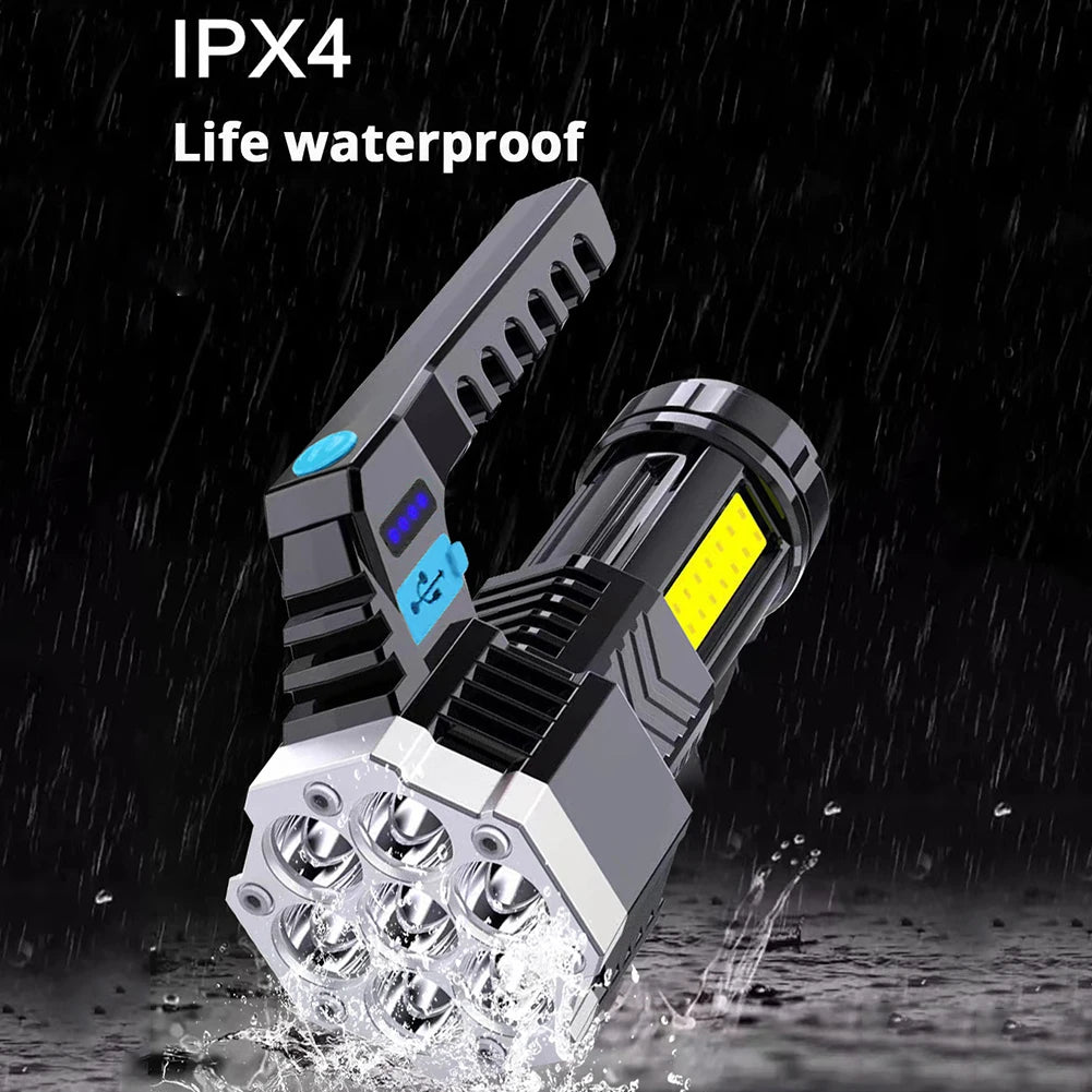 Waterproof Flashlight Multi-Function Light