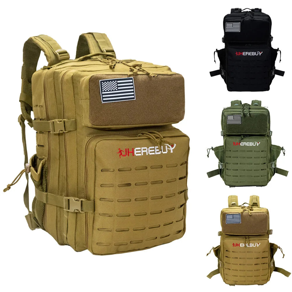 45L Military Tactical Backpack Molle Rucksack