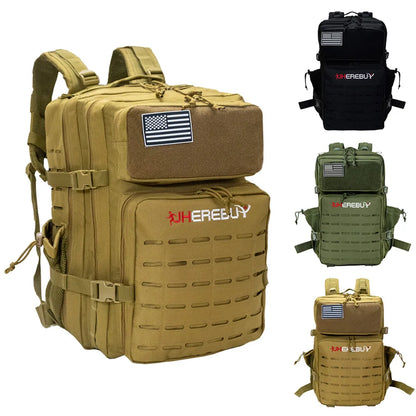 45L Military Tactical Backpack Molle Rucksack