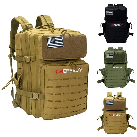 45L Military Tactical Backpack Molle Rucksack