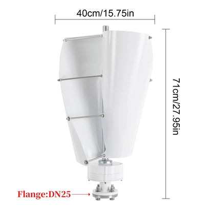 100W Vertical Axis Wind Turbine Generator