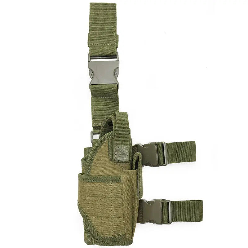 Tactical Adjustable Pistol Thigh Holster Magazine Pouch Right Hand Gun Holster