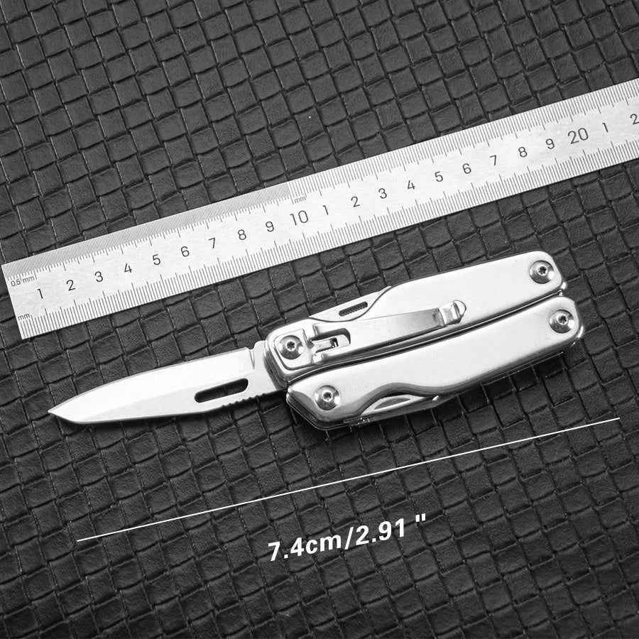 14-in-1 Multi-Tool Pliers, Stainless Steel Compact Survival Gear