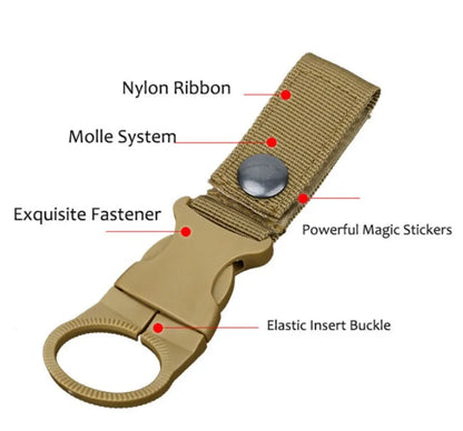 Tactical Buckle Hook Water Bottle Holder