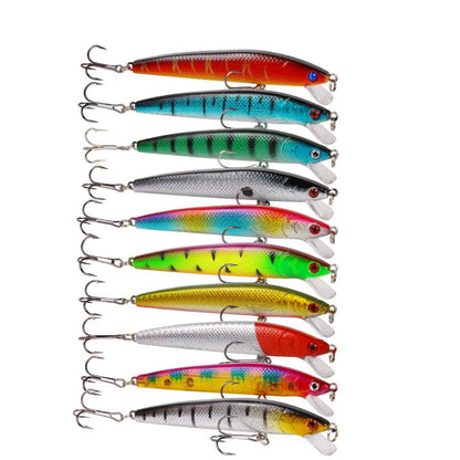 10PCS Minnow Fishing Lure Lifelike CrankBait