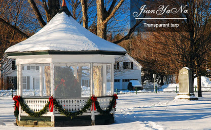 Clear Heavy Duty PVC, Transparent Tarp with Grommets & Ropes