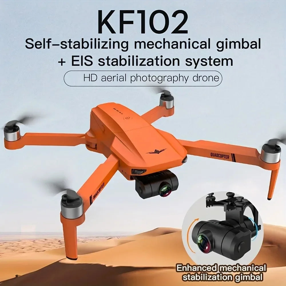 KF102 4K GPS Drone Dual HD Camera WIFI FPV Foldable Quadcopter