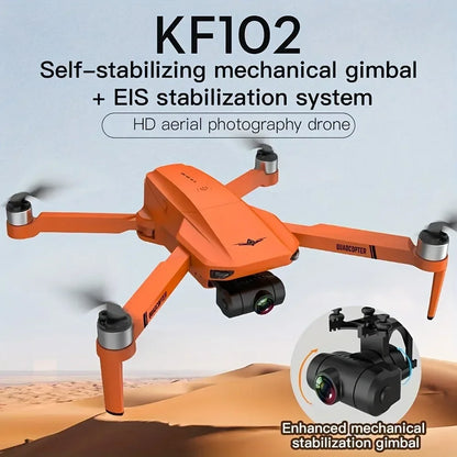KF102 4K GPS Drone Dual HD Camera WIFI FPV Foldable Quadcopter