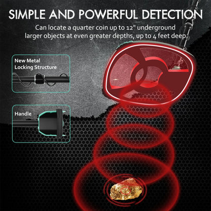 Underground Metal Detector  Max Depth Treasure Hunting Waterproof