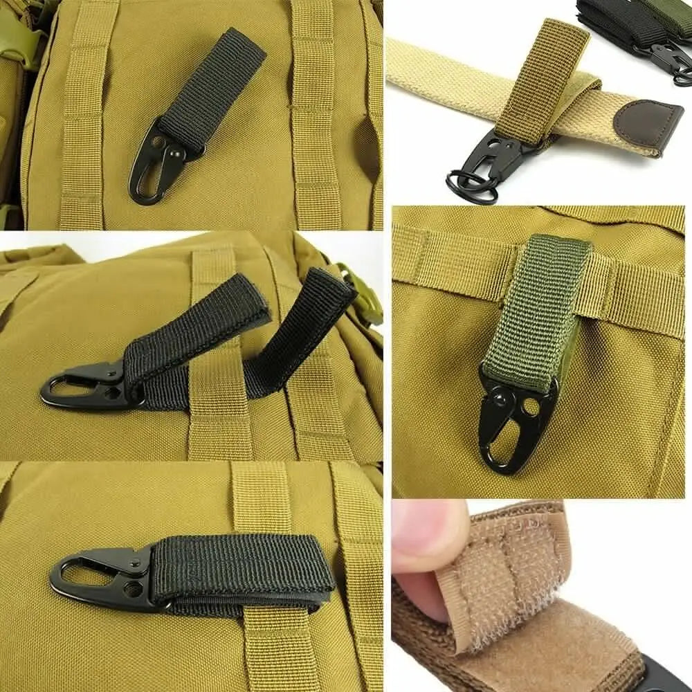 Tactical Gear Webbing Belt Clip with HK Hook