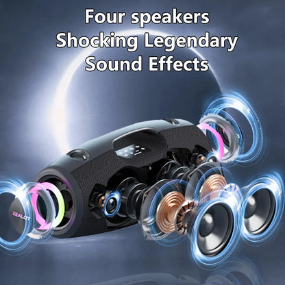 S78 100W Wireless Speakers, DSP Technology ,Dream Light,  Subwoofer Speaker ,  Dual Pairing,24000mAh.