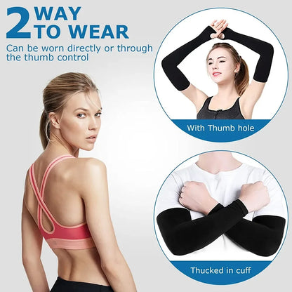 Cooling Breathable Sleeves Unisex with Thumb Holes for Fishing