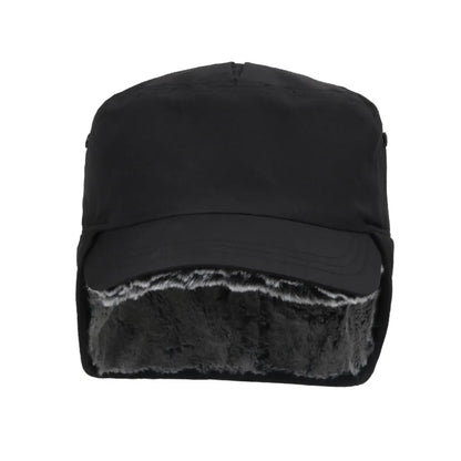 Men's Winter Hat with Visor Warm Earflaps