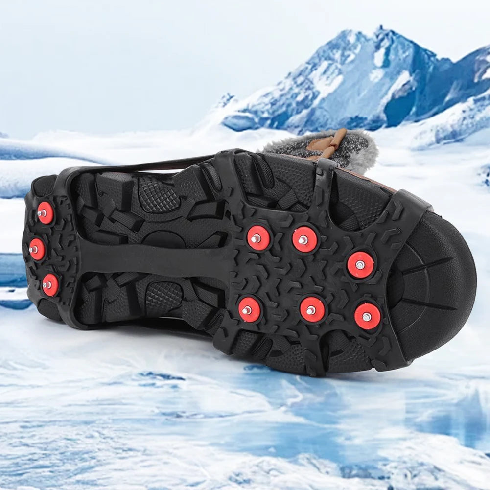 9 Teeth Climbing Crampons Anti-Slip Mountaineering Cleats Unisex Snow Claw