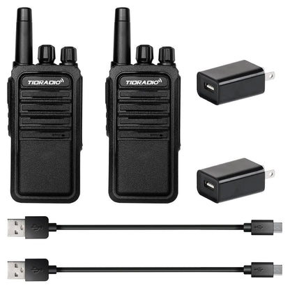 Two Way Radios 2200mAh Long Range Walkie Talkies 22CH USB Rechargeable