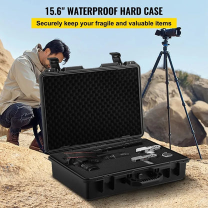 Waterproof Hard Case 19 x 14 x 5 Inches with Customizable Foam Shockproof  for Pistol