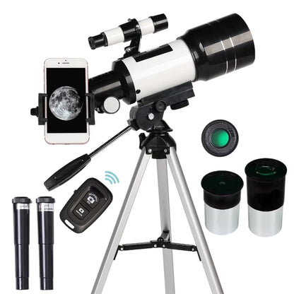 Telescope for Adults & Kids 300mm Portable Telescope 15X-150X Astronomical Refractor