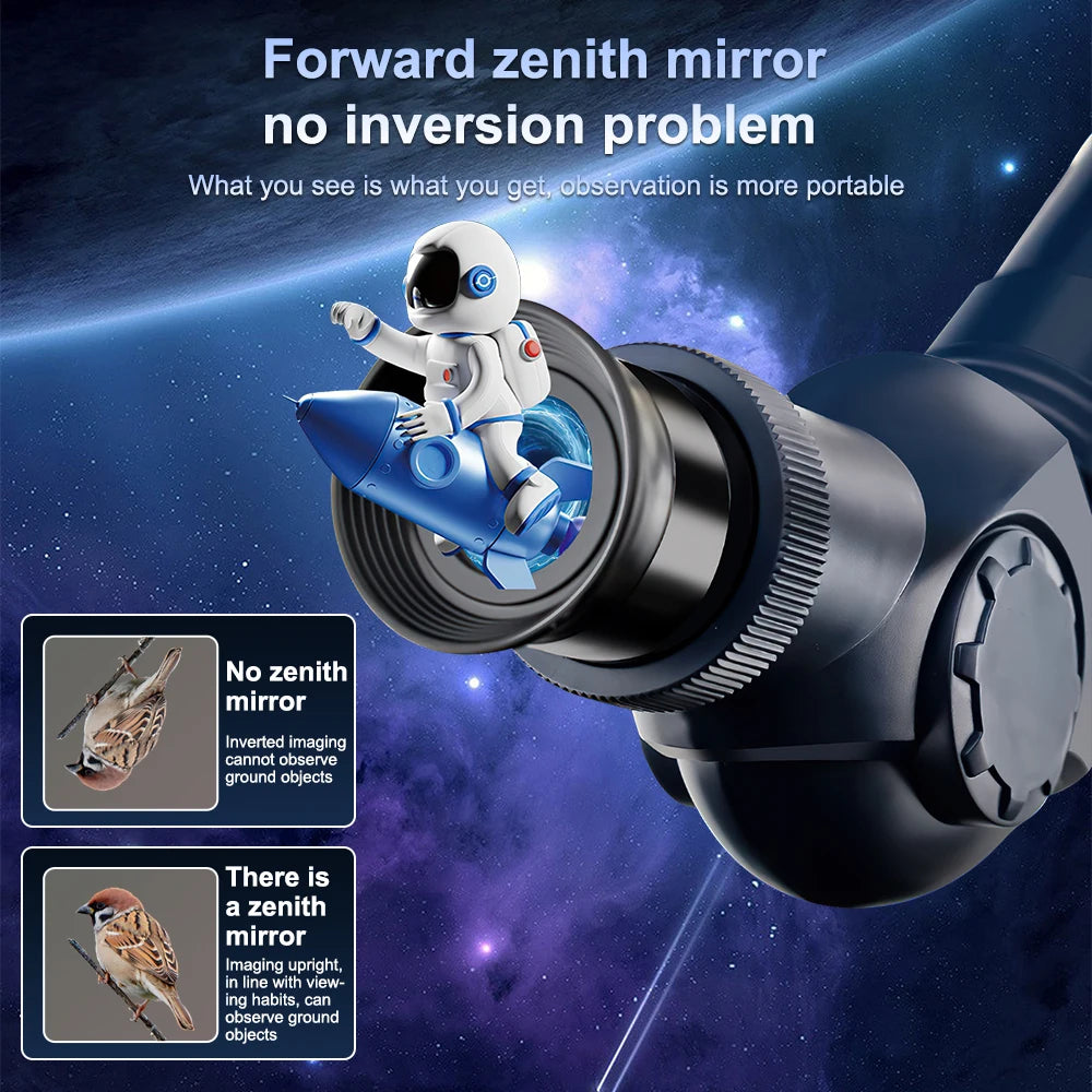 Professional HD Astronomical Telescope FMC Multi-coated Optical Double Lens Monocular