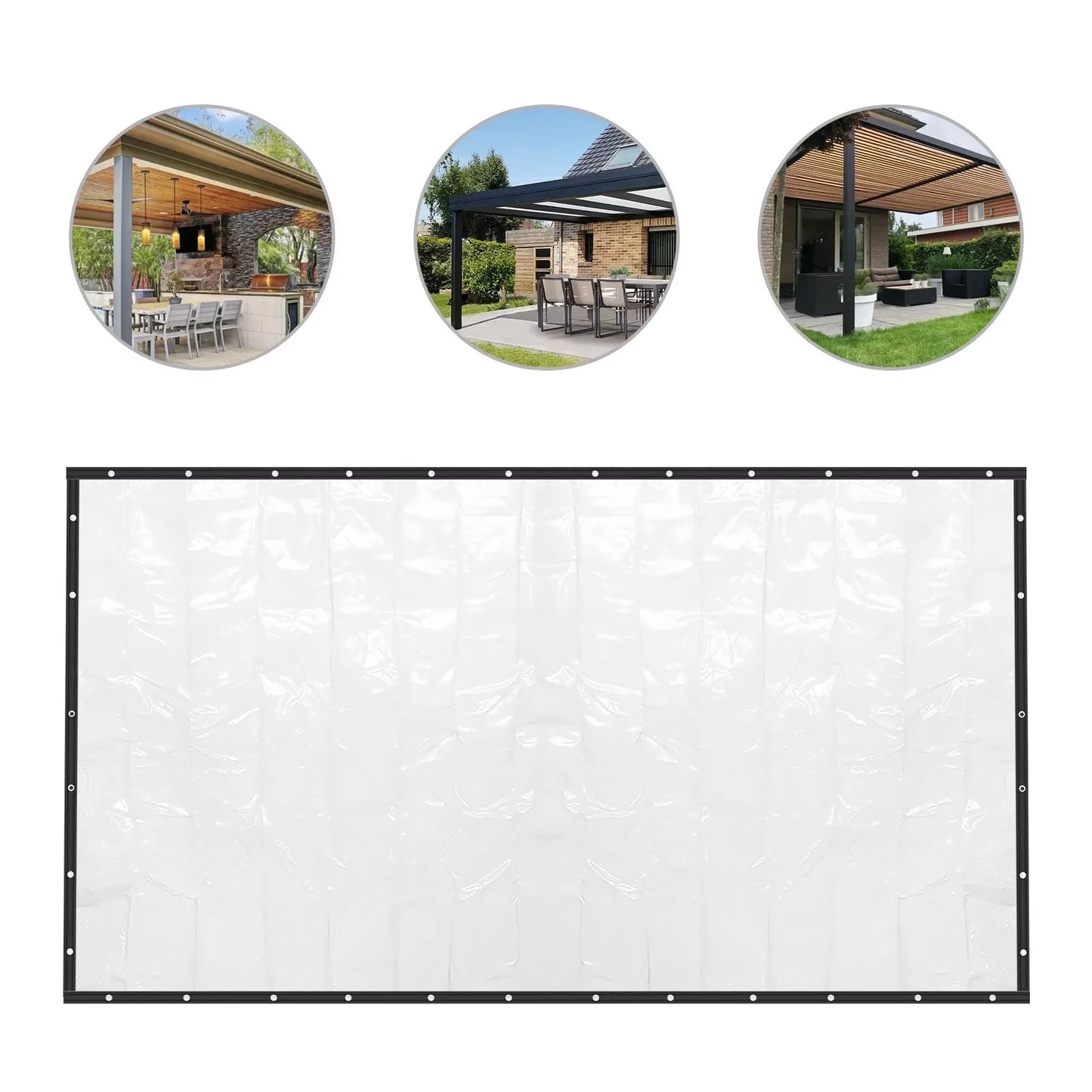 8*20FT Outdoor Clear Tarp  Waterproof