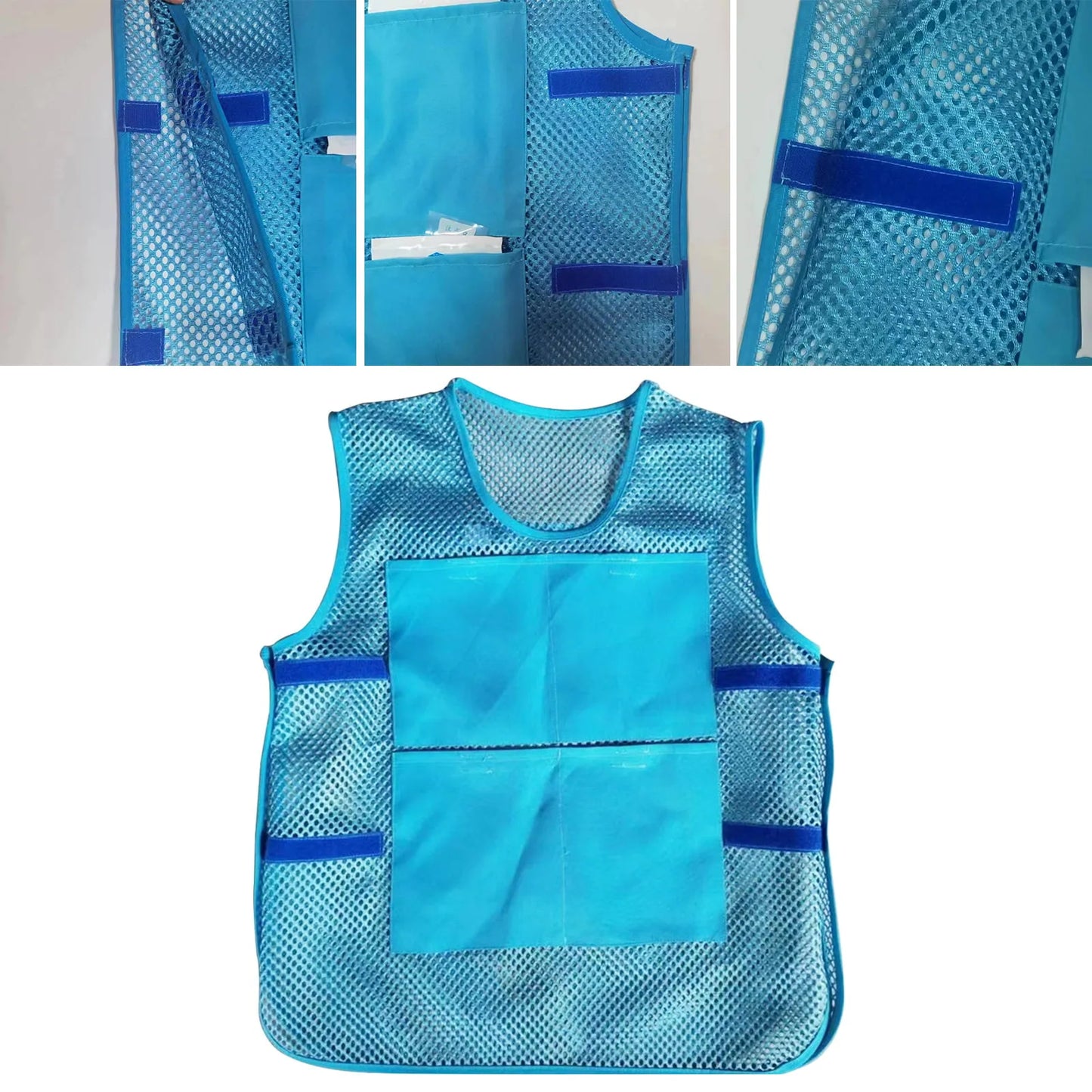 Summer Ice Pack Cooling Vest  With 8 Ice Packs