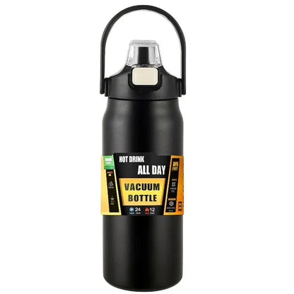 Insulated Stainless Steel Wide Mouth Water Bottle with Flex Straw Lid