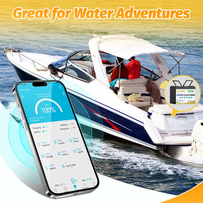 12V 100Ah  Lithium Battery Pack With Bluetooth 100A BMS Deep Cycles