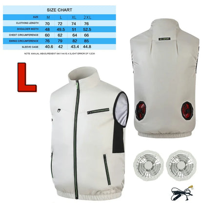 Cooling Vest Air Conditioner Heat Resistant  Vest