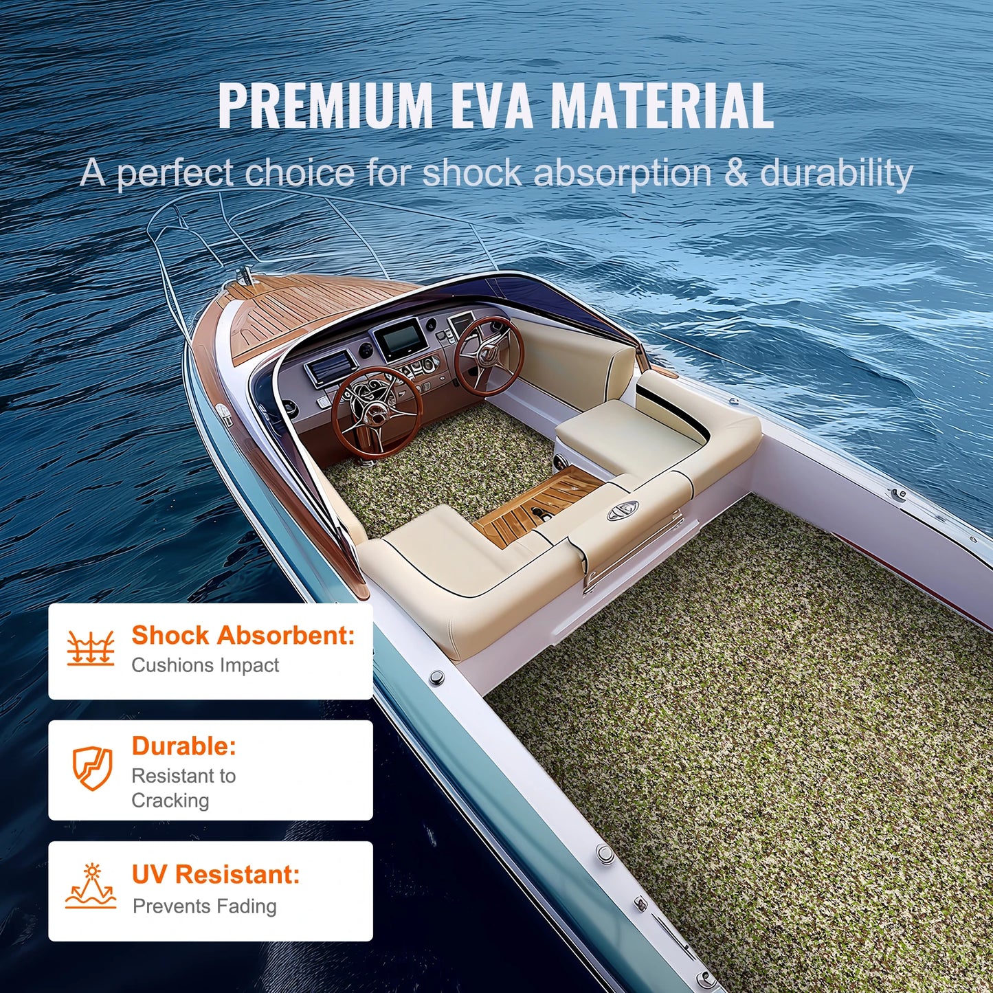 Boat Flooring Foam Boat Decking Non-Slip Self-Adhesive Flooring