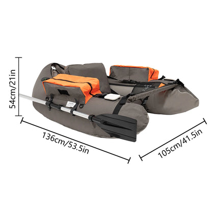 Inflatable Fishing  Raft , adjustable Backrest