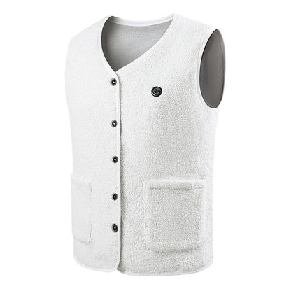 Unisex Electric Heated Rechargable Thermal Vest 16 Heating Areas 3 Heating Levels