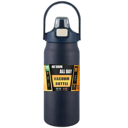 Insulated Stainless Steel Wide Mouth Water Bottle with Flex Straw Lid