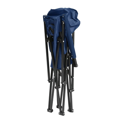 Outdoor Camping Chair, Portable Folding Lounge Moon Chair With Armrests,