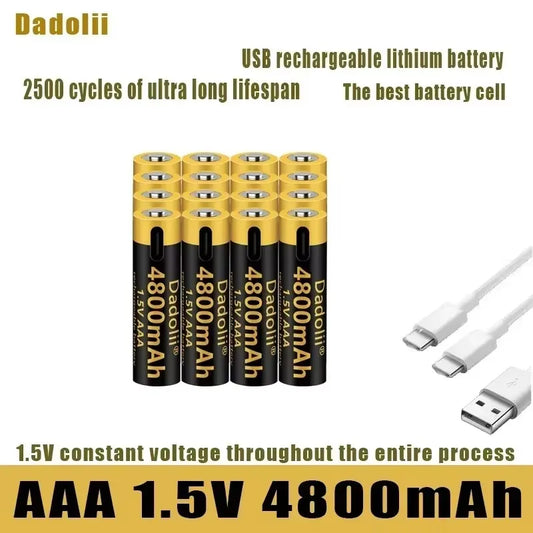 1.5V AAA  USB Rechargeable Li-ion Battery
