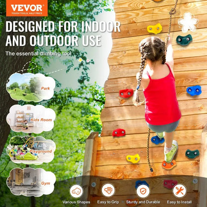 Climbing Rocks with Knotted Rope Handles