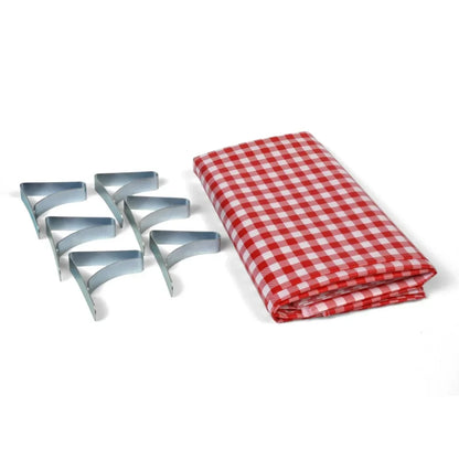 (2-Pack) Picnic Combo Pack, Red and White Plaid 54" x 72"