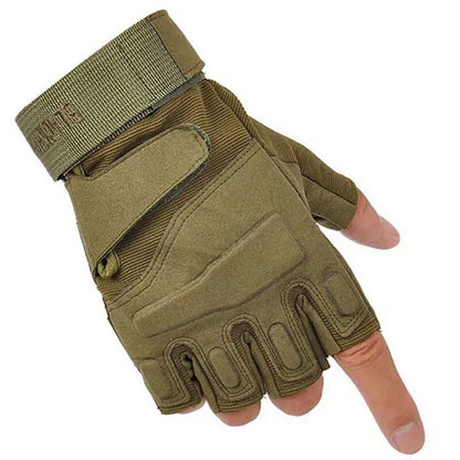 Tactical Military Half Finger Gloves Men's Hunting Shooting Fingerless Gloves