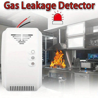 Propane Gas Alarm Detector, 12V, Ideal for RVs, Vans & Boats - Detects LPG and Natural Gas Leaks