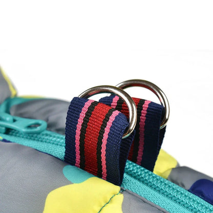 Fullbody Small Dog Coat Warm Fleece  4-Leg Puffer Coat