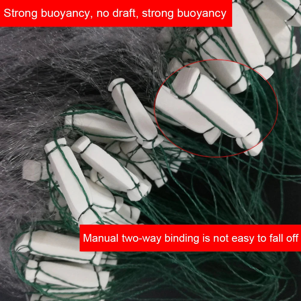 Nylon Fishing Net Small Mesh Trap Three Layer Monofilament Gill  Netting