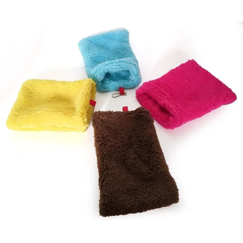 1pc Winter Warm Short Plush  Sleeping Bag Bed Small Pet