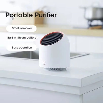 Mini Air Purifiers Portable Desktop Air Freshener HEPA Filter Air Cleaner USB Rechargeble